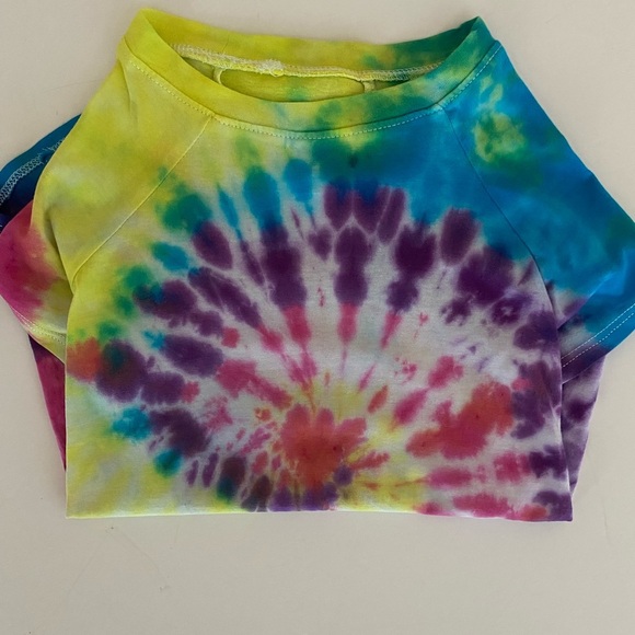 Color Splash Pet Tee Large Tie Dye Dog Shirt ArtMinds Bright Fun Stylish Vibes - Picture 4 of 11